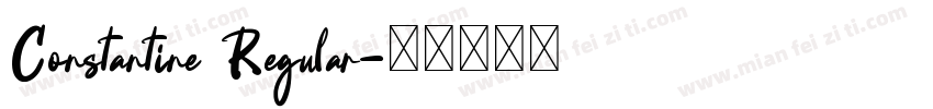 Constantine Regular字体转换